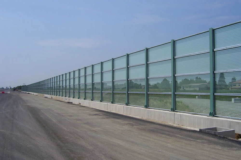 Barriera antirumore in vetro